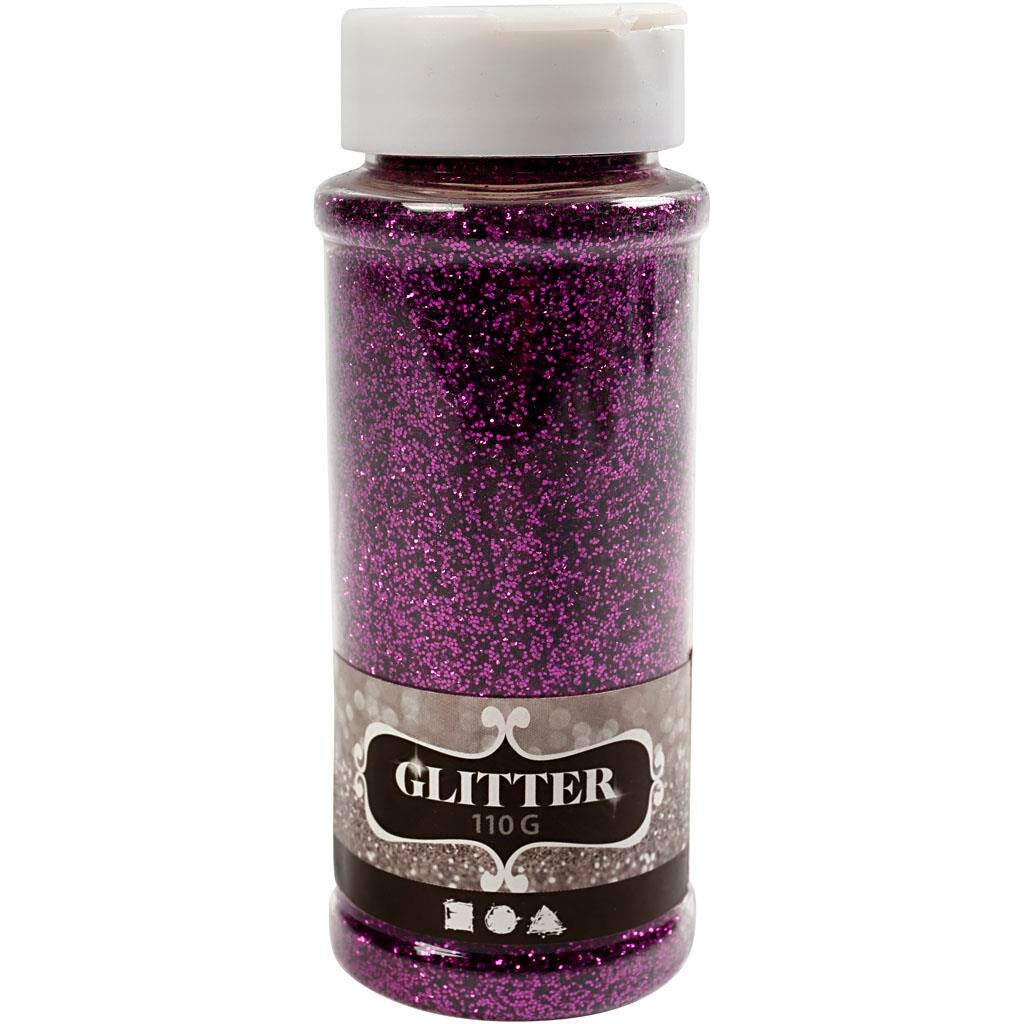 Glitter, lilla, 110 g