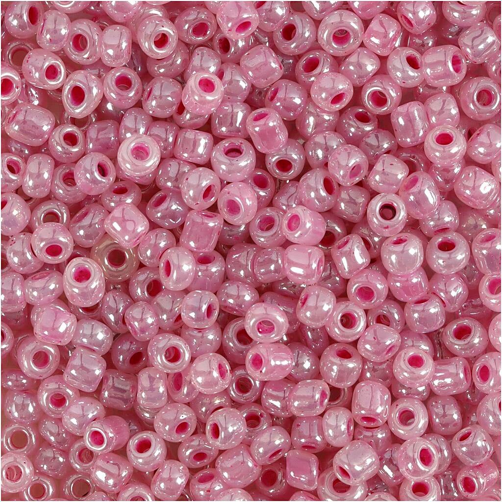 Rocaiperler - 8/0 - Pink - 25 g