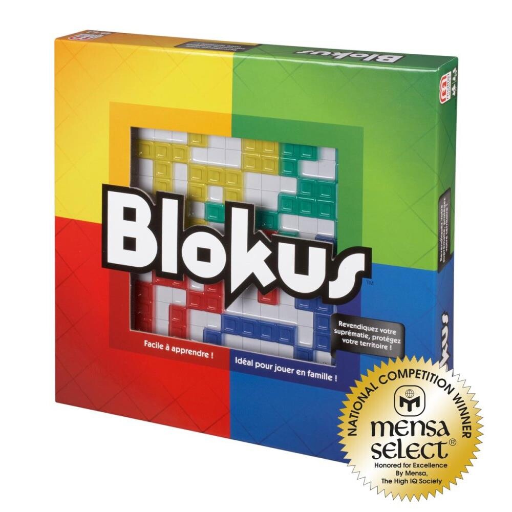 Blokus-spillet fra Mattel er den perfekte strategiske udfordring for hele familien. Beskyt og erobr territorium ved at placere dine farverige brikker taktisk. Med lette regler, men uendelige muligheder, tilbyder Blokus sjov og spænding for alle aldre. Med 21 brikker i fire farver og skiftende ture lover spillet uendelige timer af sjovt samvær og spændende konkurrence.

Hovedegenskaber og fordele:
1. Strategisk sjov for hele familien
2. Let at lære, svært at mestre
3. Enkelt og farverigt spilbræt
4. Uendelige spilmuligheder med 21 brikker
5. Fremmer taktisk tænkning og problemløsning
6. Perfekt gave til både børn og voksne