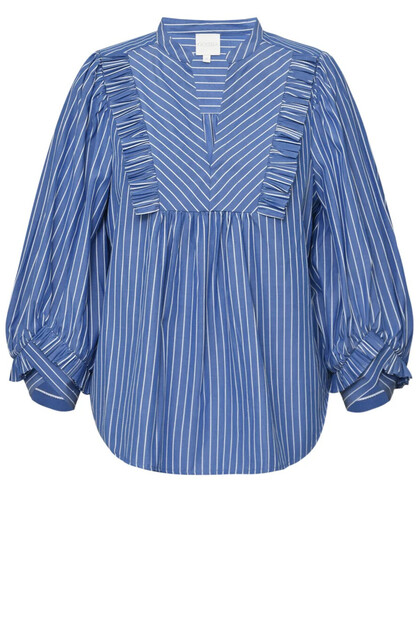 GOSSIA BLUSE, MEE SIA BLUE STRIPES