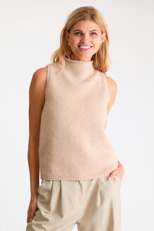 NEO NOIR VEST, ODELIA KNIT SAND