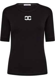 CO' COUTURE T-SHIRT, GRANNY LOGO BLACK