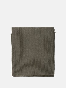 RE:DESIGNED TØRKLÆDE, HOLIDAY RIB SCARF ARMY GREEN