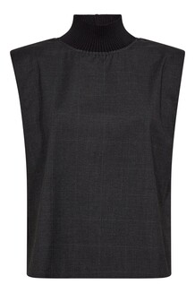 CO´ COUTURE VEST, KAYA RIB TURTLENECK ANTRACIT