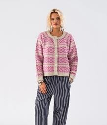 LOLLYS LAUNDRY CARDIGAN, NOVALL NEO PINK