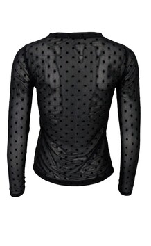 BLACK COLOUR BLUSE, JENNIE DOTTED