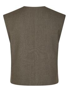 NEO NOIR VEST, BIRTHA BROWN MELANGE