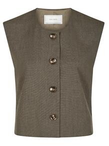 NEO NOIR VEST, BIRTHA BROWN MELANGE