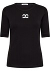 CO' COUTURE T-SHIRT, GRANNY LOGO BLACK