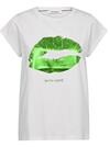 CO' COUTURE T-SHIRT, THE KISS WHITE/GREEN