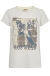 MOS MOSH T-SHIRT, FLORI ECRU