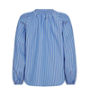 CO' COUTURE BLUSE, SAMRA STRIPE SKY BLUE