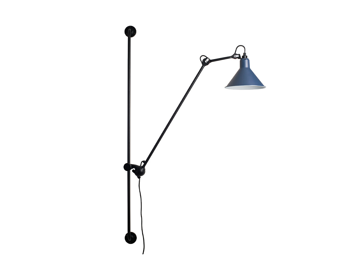 Lampe Gras - 214 Wandlamp Conic Black/Blue Lampe Gras