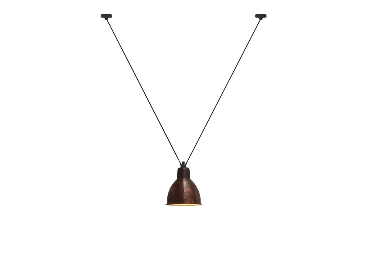 Lampe Gras - 323 XL Hanglamp Rond Gebroken/Koper Lampe Gras