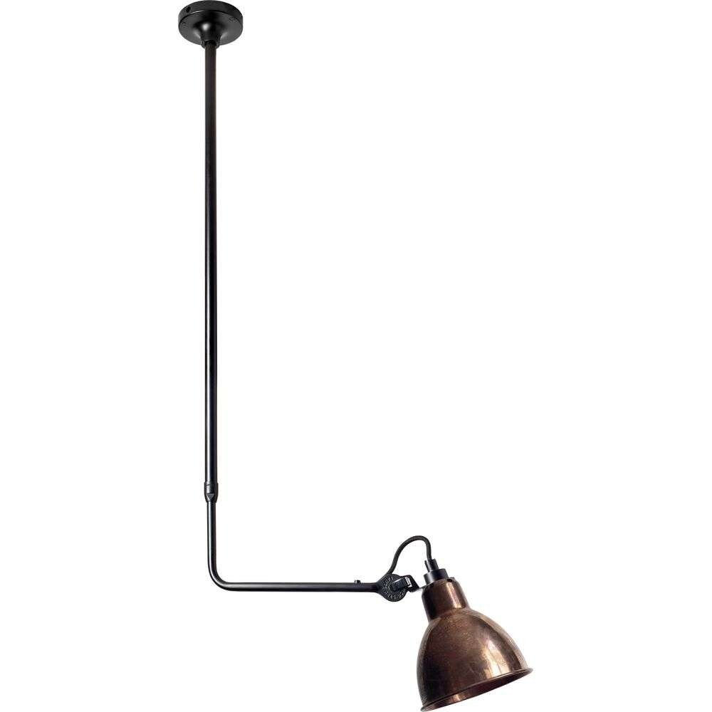 Lampe Gras - 313 Plafondlamp Black/Raw Copper Lampe Gras