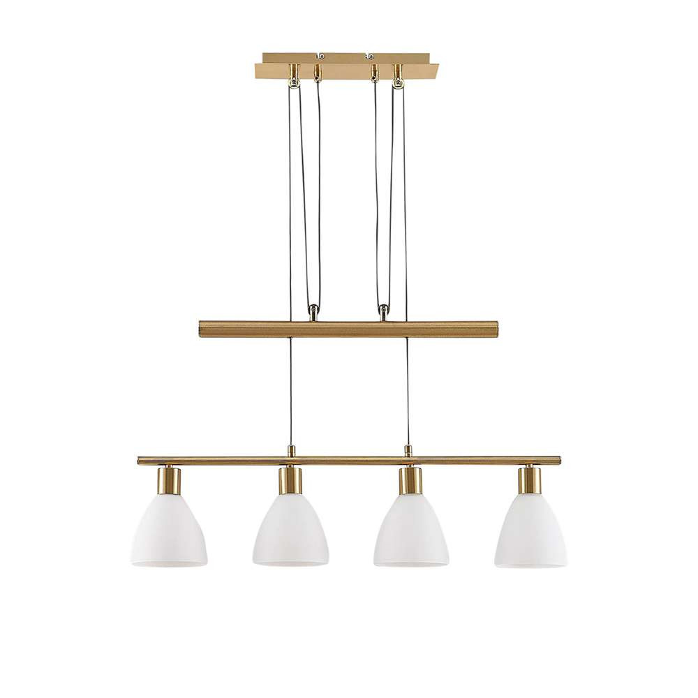 Lindby – Simeon Riippuvalaisin White/Brass Lindby