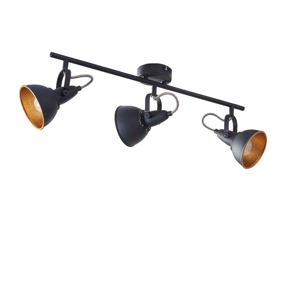 Lindby – Julin 3 Loftlampe Black/Gold