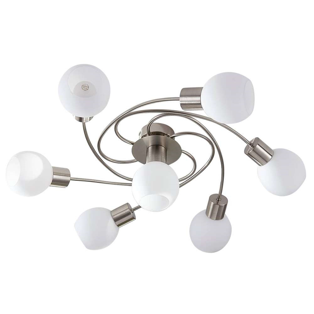 Lindby – Ciala 7 Kattovalaisin White/Nickel