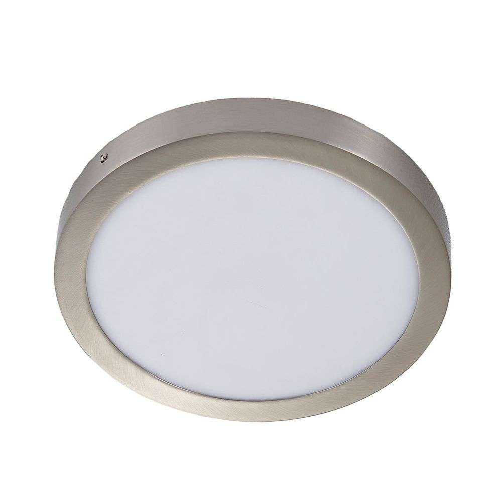 Lindby – Milea Round Loftlampe Satin Nickel