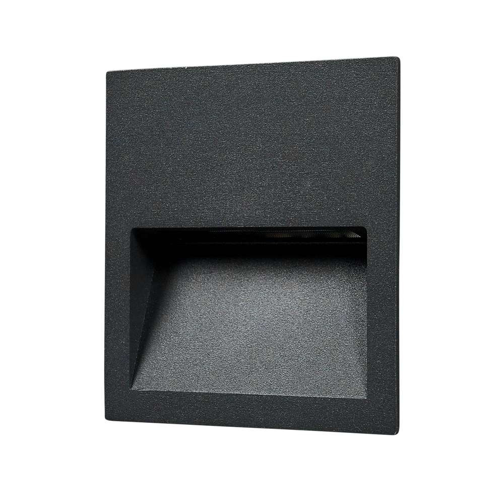 Lucande – Loya Square Ulko Upotettuspotti IP54 Dark Grey