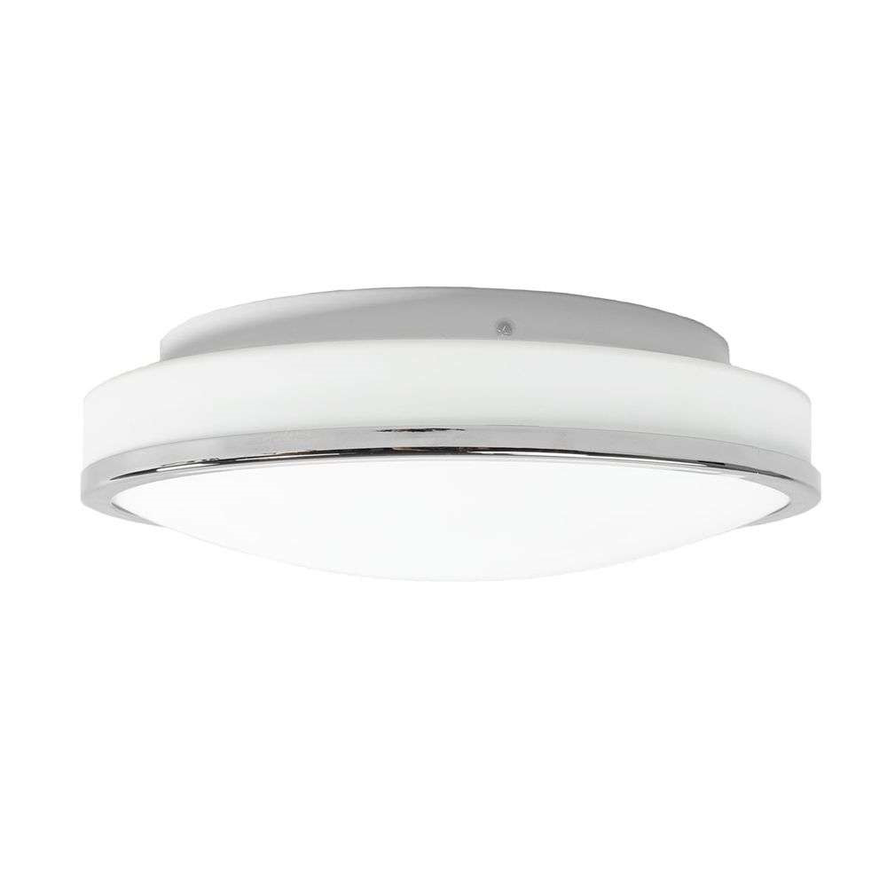 Lindby – Lyss Round LED Kattovalaisin IP44 Ø28 Chrome