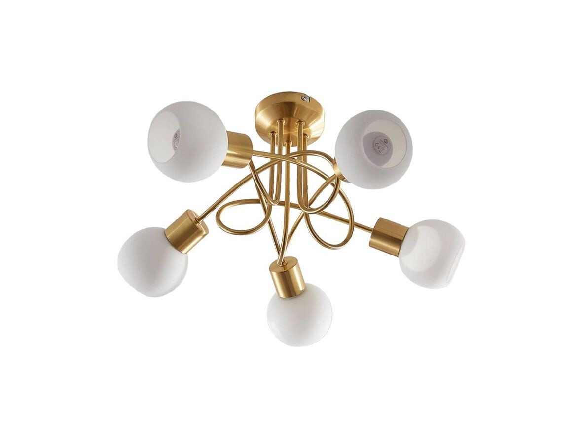 Lindby – Elaina 5 Kattovalaisin Brass/Opal