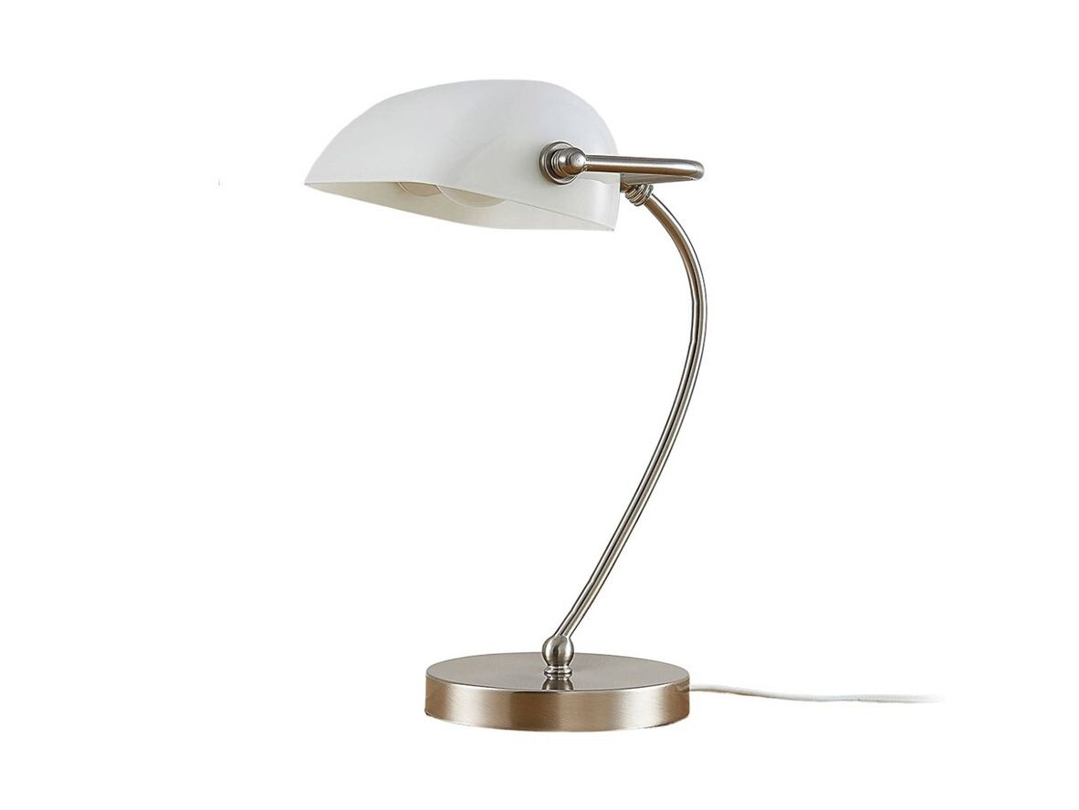 Lindby – Selea Pöytävalaisin White/Satin Nickel