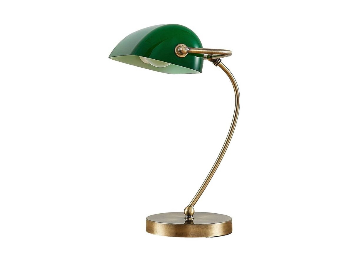 Lindby – Selea Pöytävalaisin Glossy Green/Brass