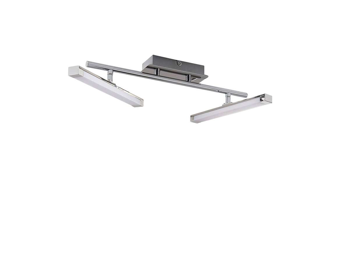 Lindby – Pilou 2 LED Kattovalaisin Dim. White/Chrome