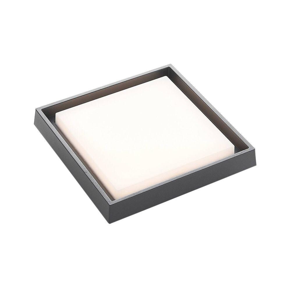 Lucande – Birta LED Square Ulko Kattovalaisin 27×27 Dark Grey