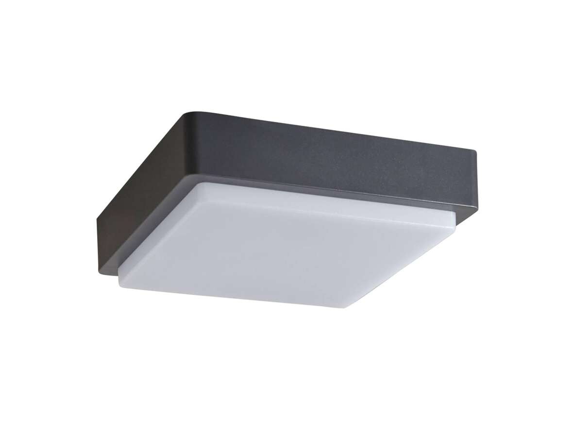 Lindby – Nermin Square LED Ulko Seinävalaisin IP65 Dark Grey/White