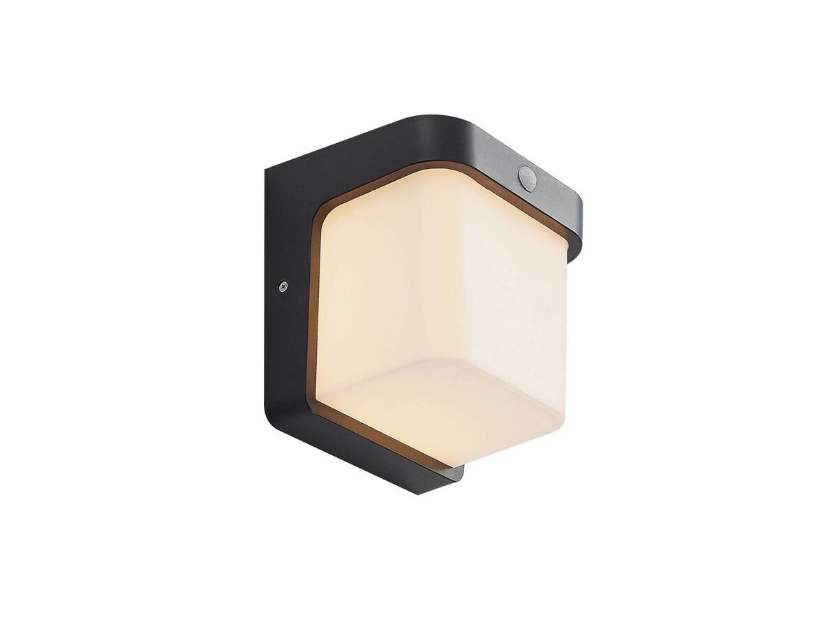 Lindby – Adenike LED Ulko Seinävalaisin w/Sensor Dark Grey