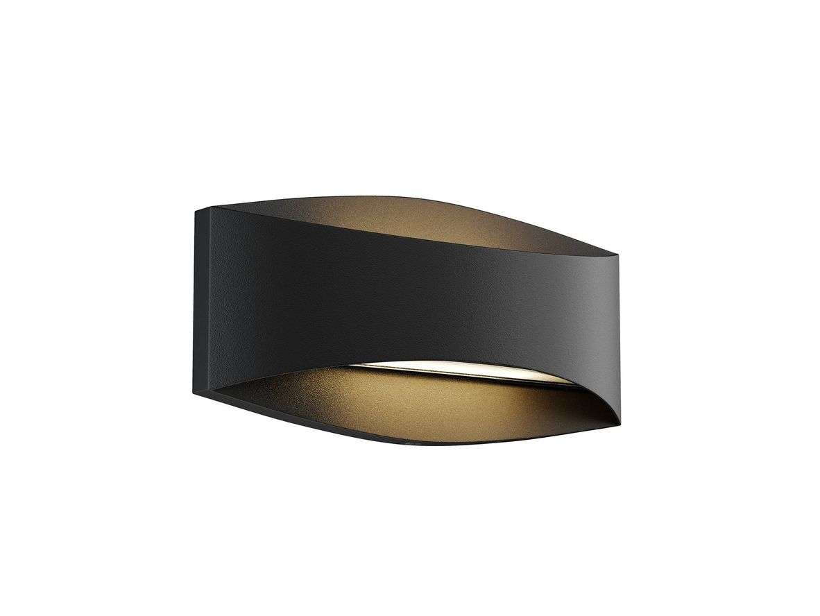 Lindby – Evric LED Ulko Seinävalaisin L25,4 Black Lindby