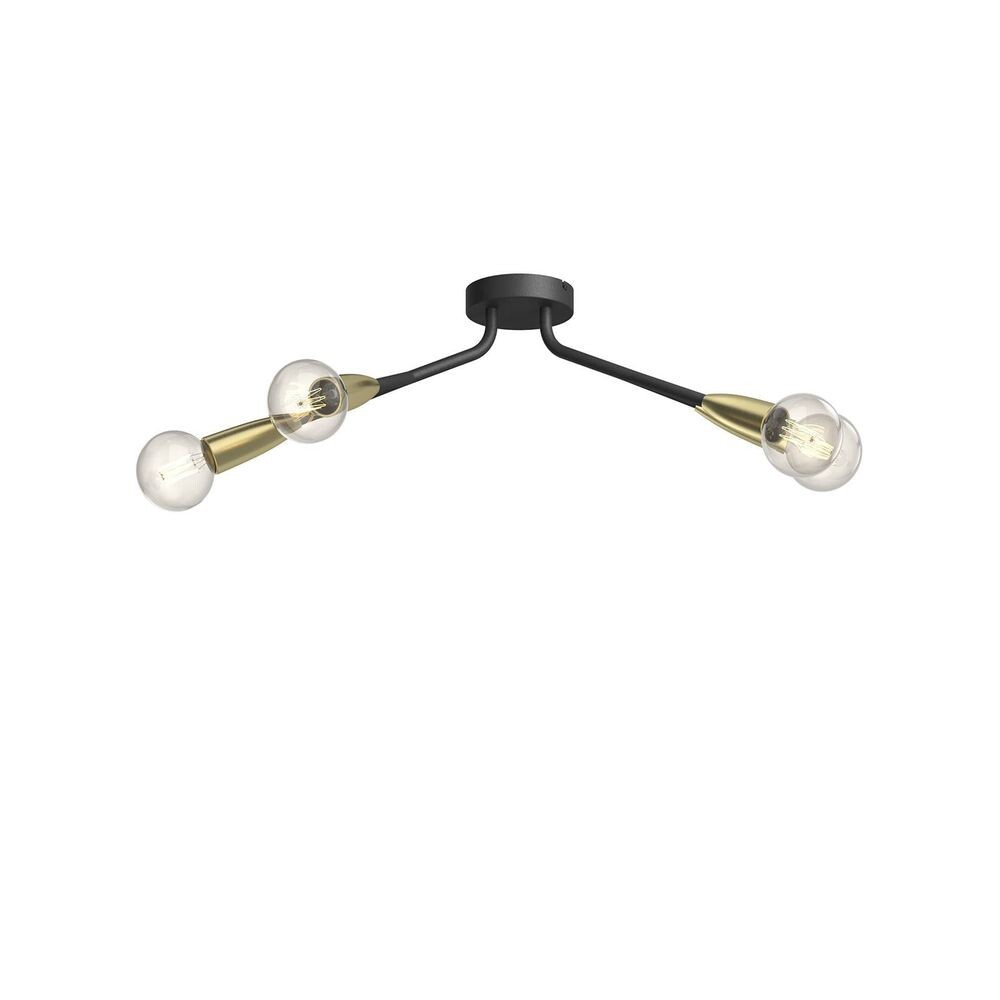 Lucande – Carlea 4 Kattovalaisin Black/Brass Lucande