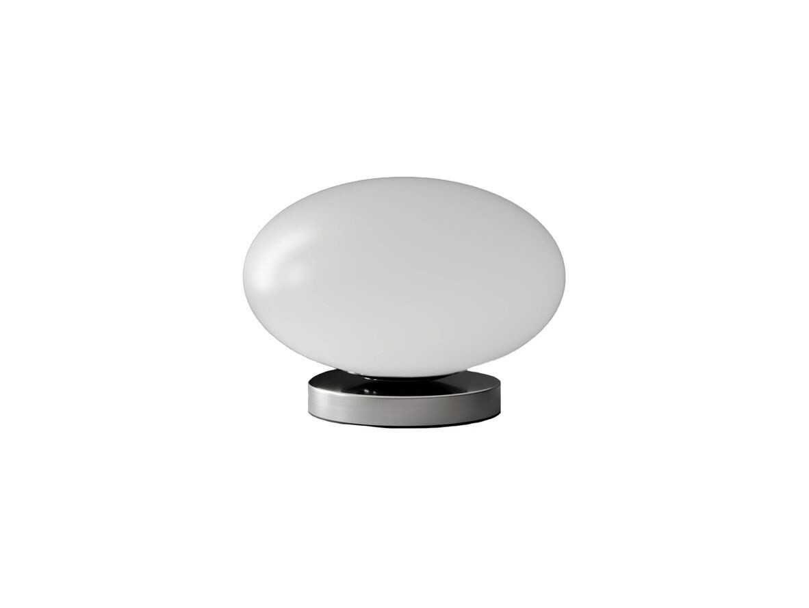 Lindby – Sonika Pöytävalaisin Satin H21 Nickel/Opal White