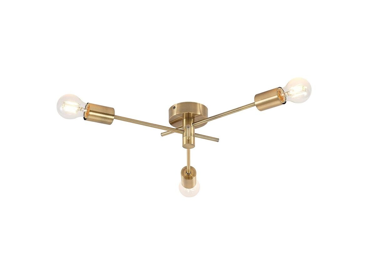 Lindby – Cerros 3 Kattovalaisin Brass Lindby