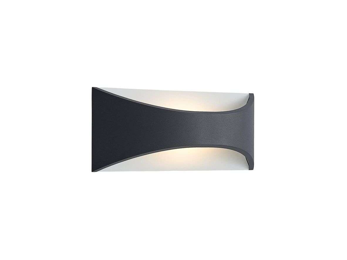 Lindby – Mathea LED Ulko Seinävalaisin L30 Dark Grey/White