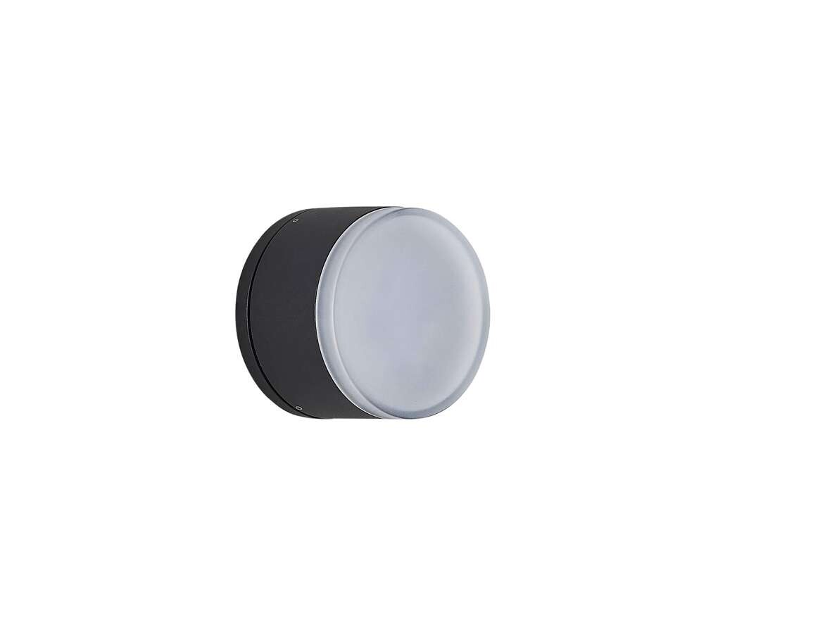 Lindby – Mathea Round LED Ulko Kattovalaisin Dark Grey