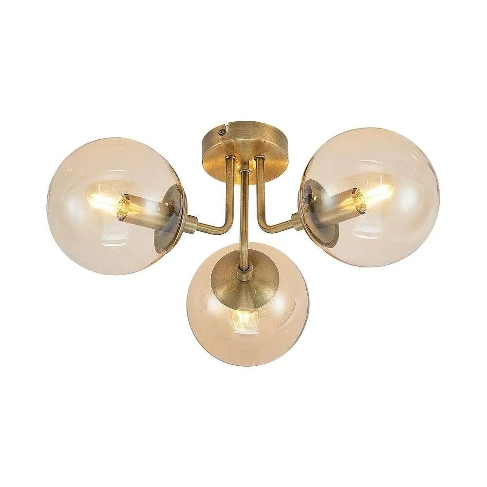 Lindby – Arnella Kattovalaisin Antique Brass/Amber