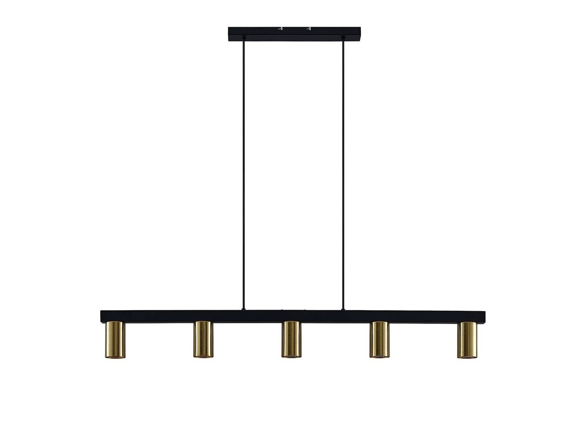 Lindby – Baliko 5 Riippuvalaisin Black/Brass