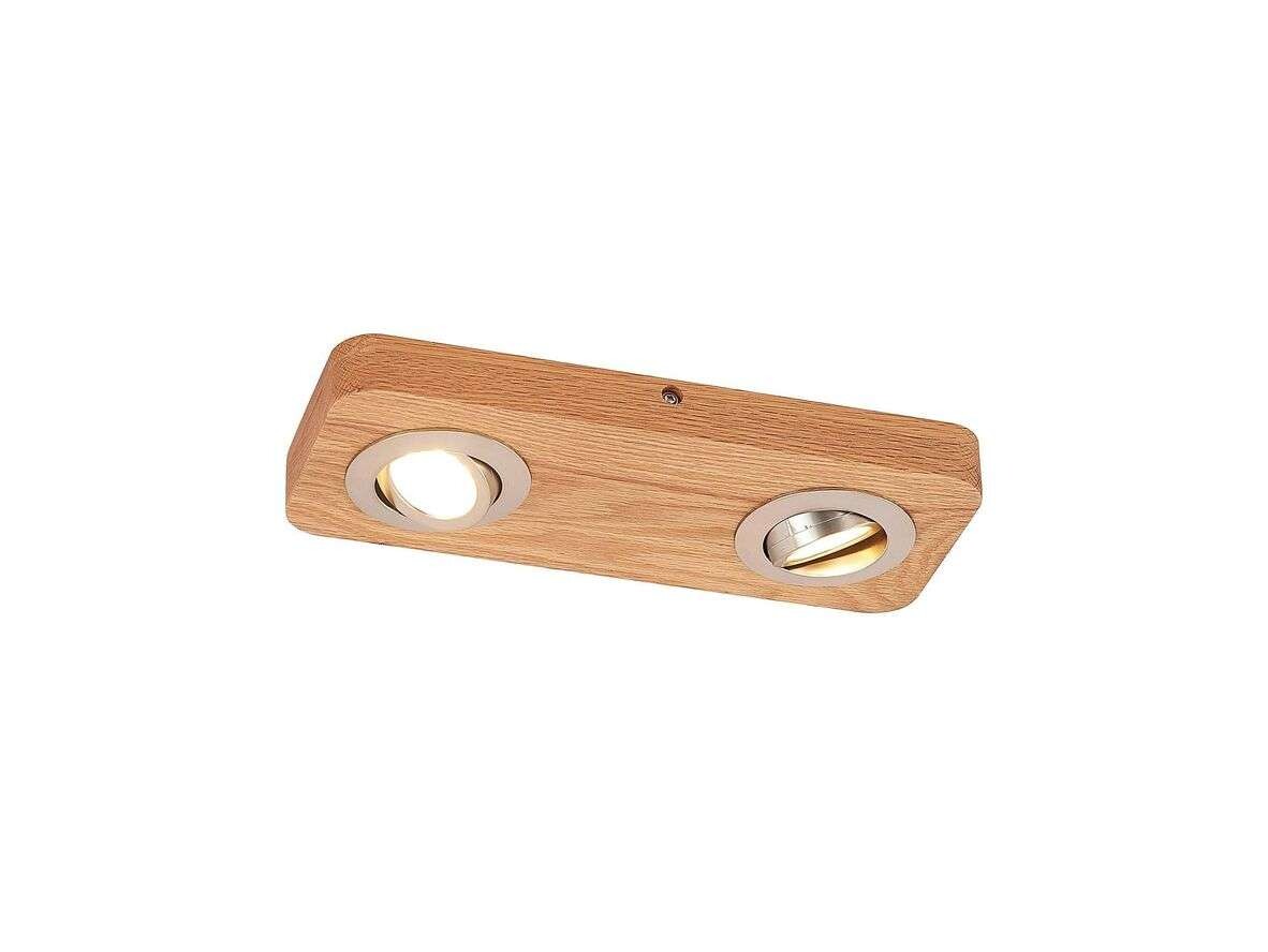 Lindby – Mikari 2 LED Kattovalaisin Wood