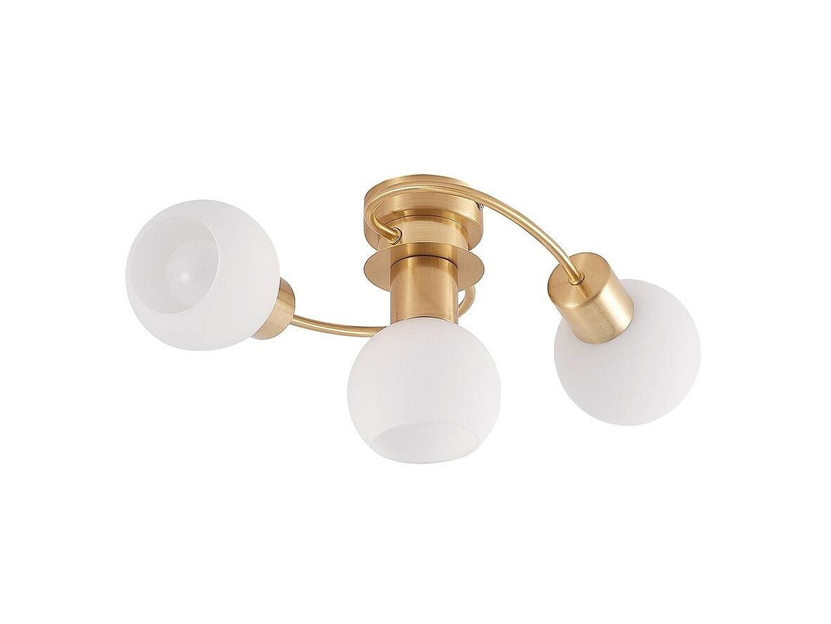 Lindby – Ciala 3 Kattovalaisin Brass/Opal