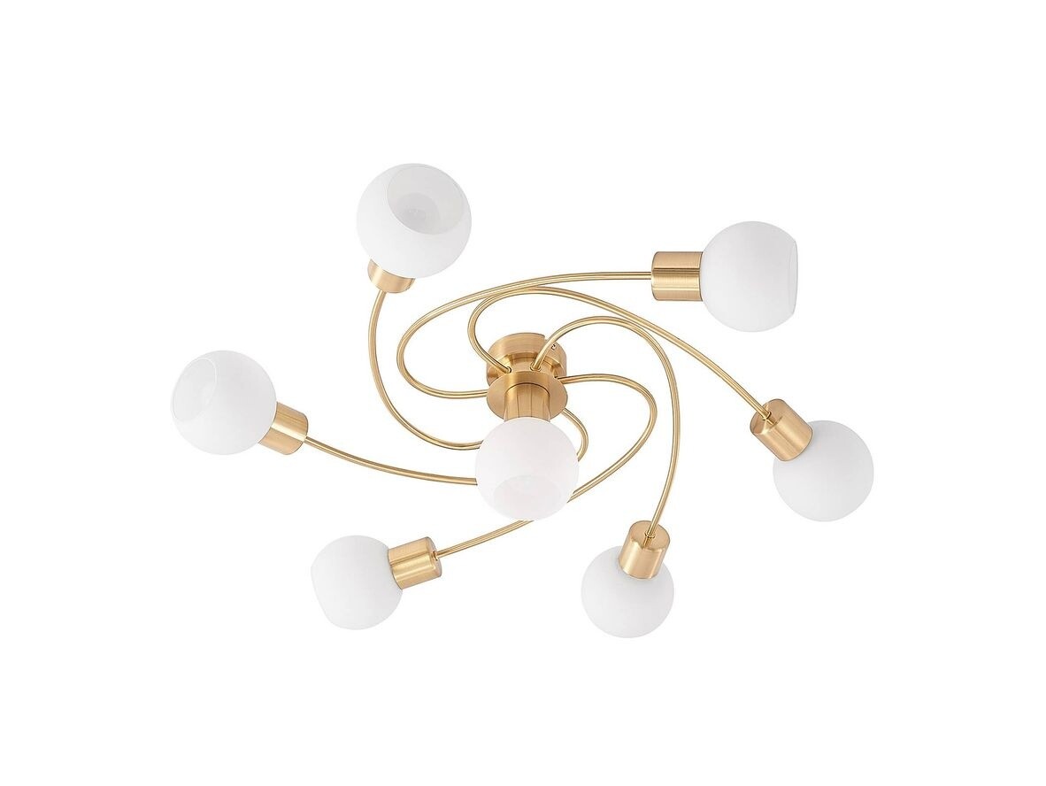 Lindby – Ciala 7 Kattovalaisin Brass/Opal