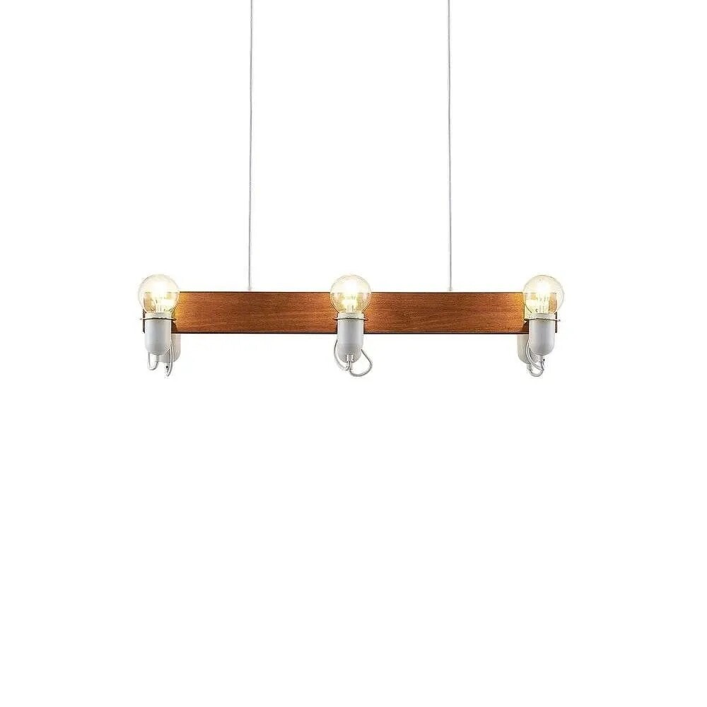 Lucande – Becky Riippuvalaisin Wood/White/Brass Lucande