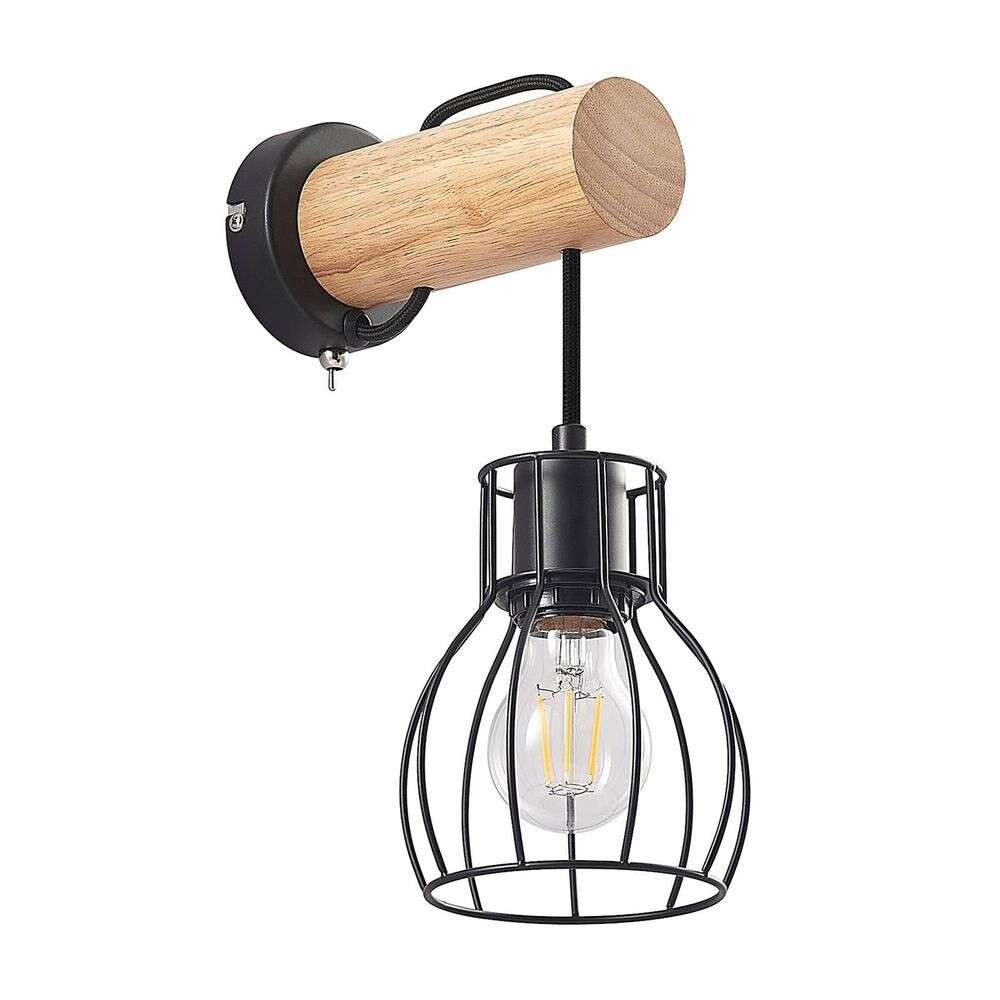 Lindby – Evje Round Seinävalaisin Black/Wood