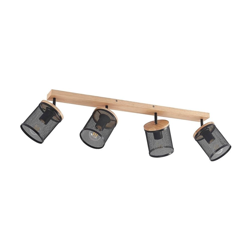 Lindby – Kiriya 4 Kattovalaisin Black/Wood