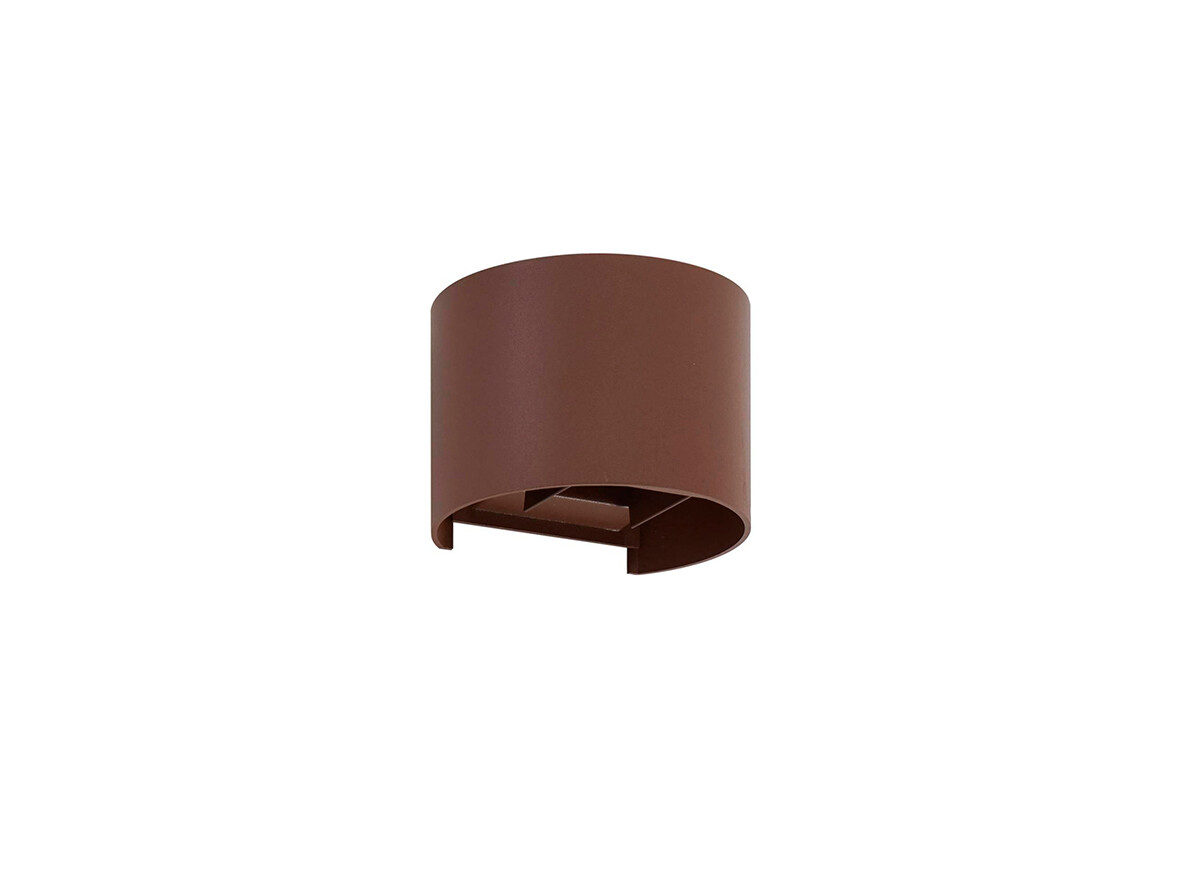 Lindby – Nivar Round LED Ulko Seinävalaisin Rust Brown