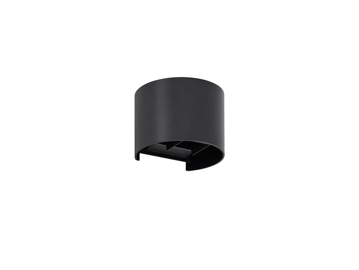 Lindby – Nivar Round LED Ulko Seinävalaisin Black Lindby