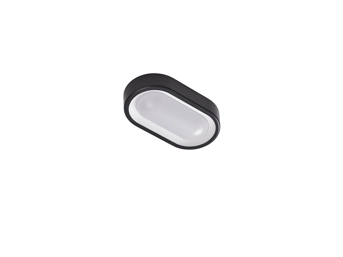 Lindby – Niniel Oval LED Ulko Kattovalaisin Black/White