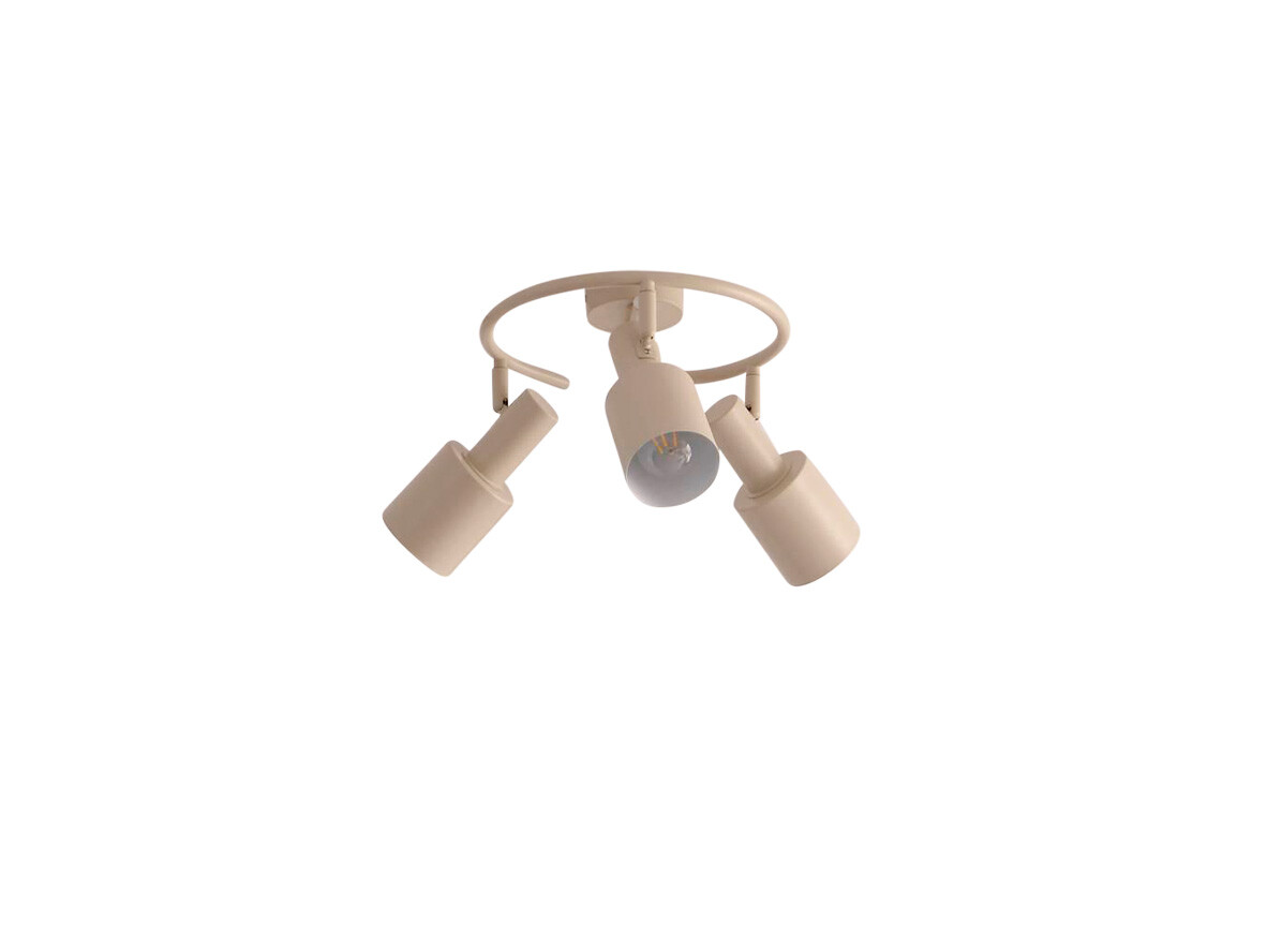 Lindby – Ovelia 3 Round Kattovalaisin Beige